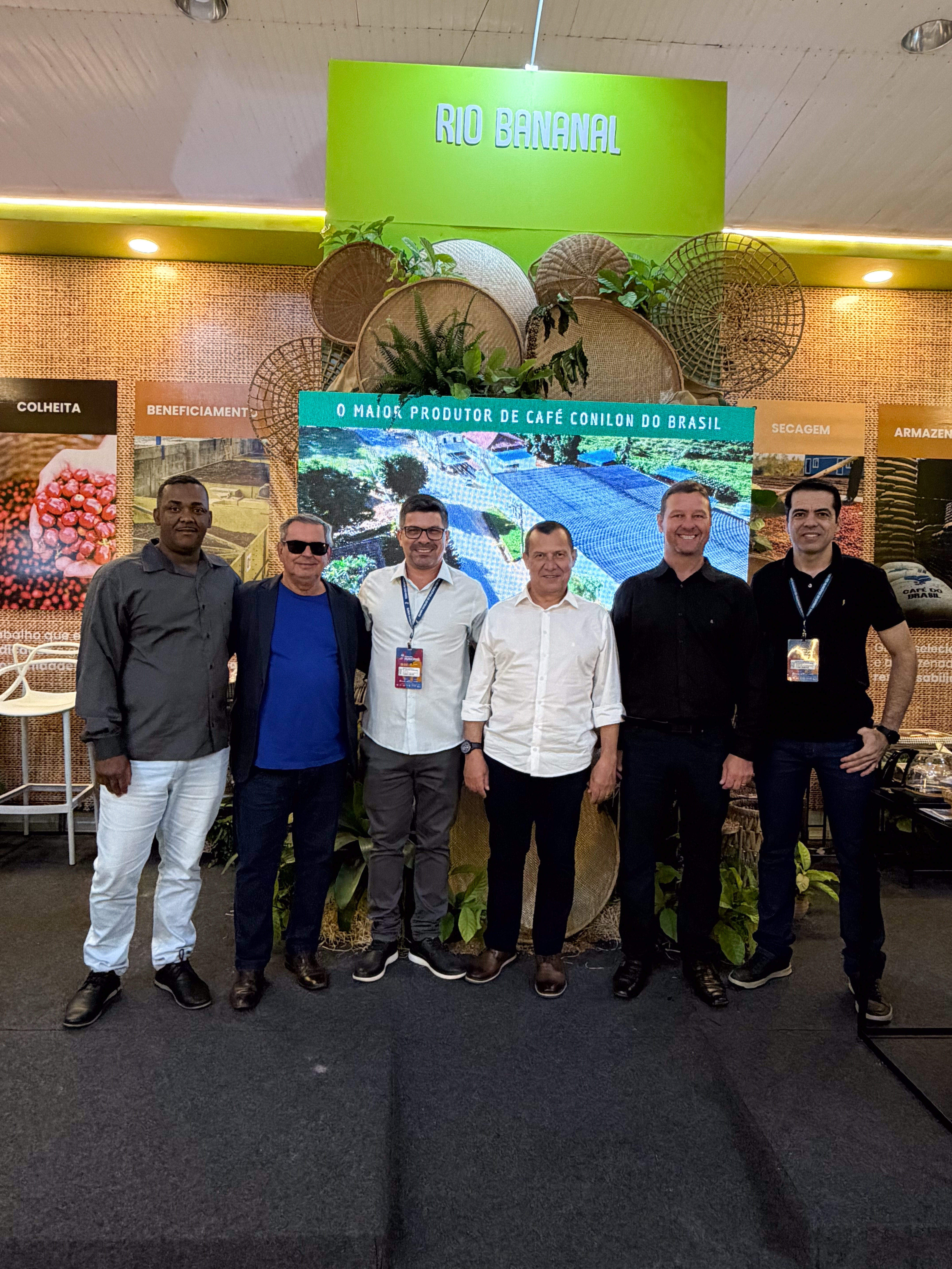 Vereadores visitaram o estande de Rio Bananal na Feira dos Municípios 2026